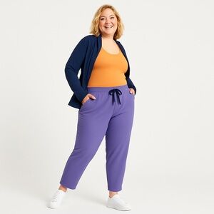 NWT Betabrand Skinny Leg Chelsea Joggers 2X Petite Purple Lilac‎ Retail $88